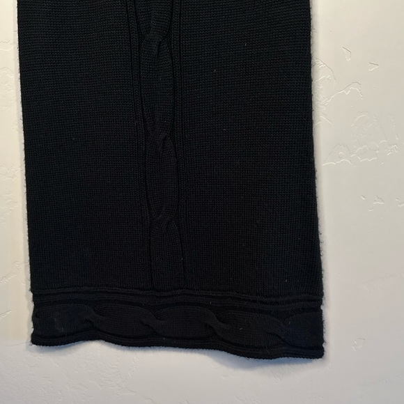 Rubbish Black Sweater Dress Cable Knit Nordstrom SZ LARGE - LIKE NEW! - Picture 6 of 9